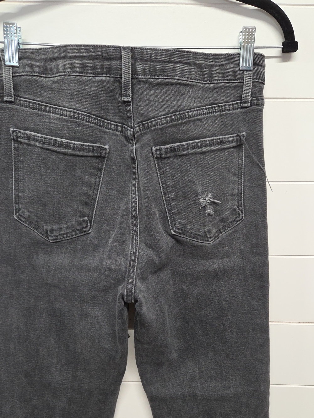 Just Black Denim Ankle Jeans Size 28 Raw Hem - Picture 3 of 4